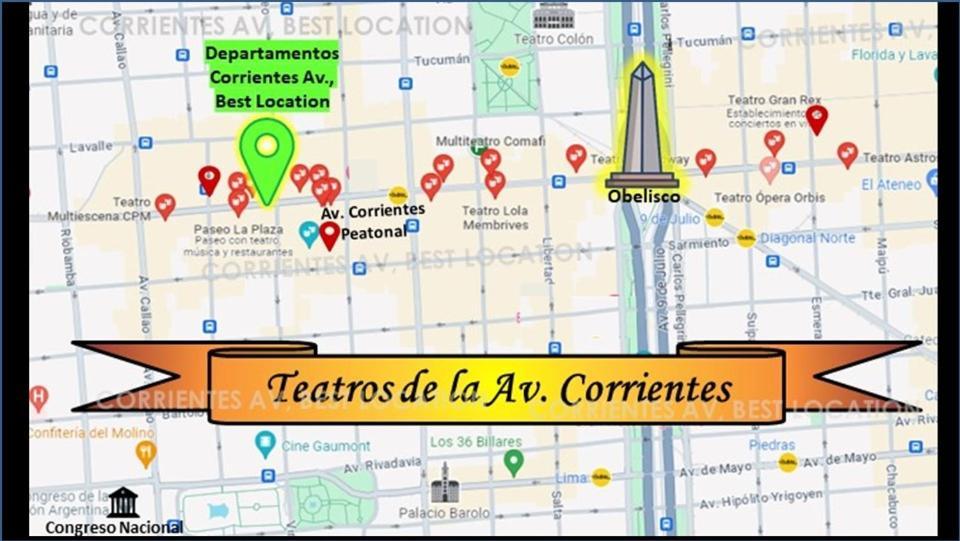 Corrientes Av, Best Location Buenos Aires Ngoại thất bức ảnh